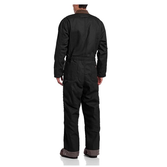 NWT Dickie's Mens Insulated Blended Duck Full Coverall Black Size XL $170 FLD151 - Picture 2 of 4